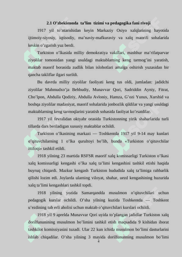 Mustaqil O‘zbekistonda ta’lim sohasida amalga oshirilayotgan islohotlar 4
