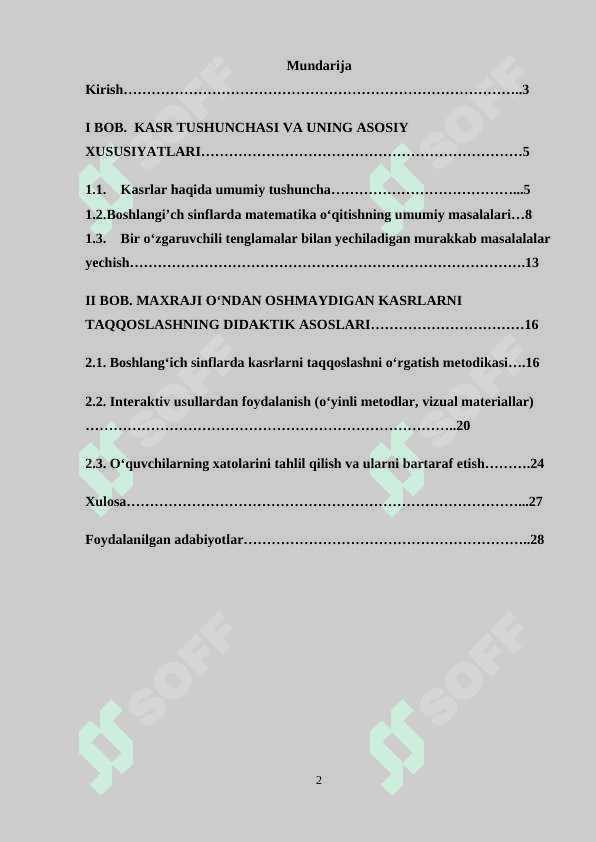 MAXRAJI 10 DAN OSHMAGAN KASRLARNI TAQQOSLASH 2