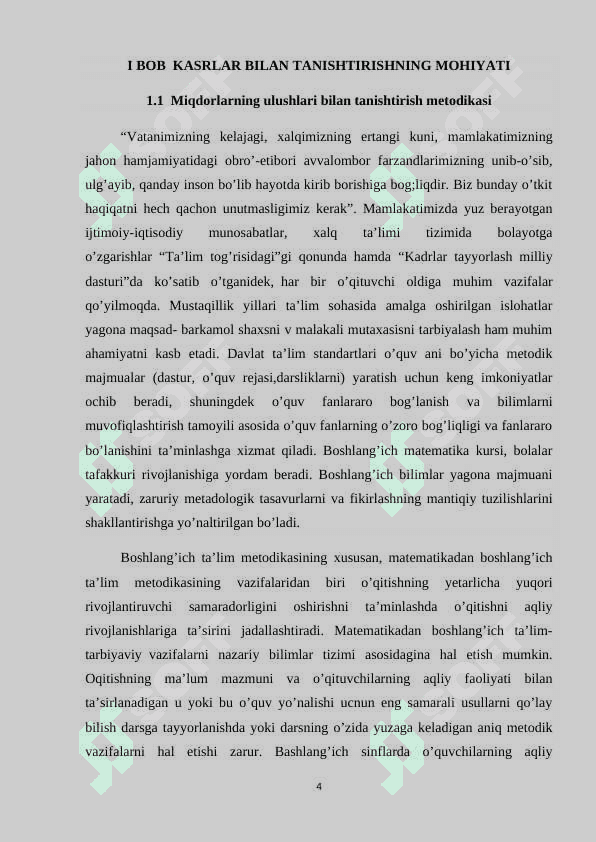 Boshlang'ich sinflarda matematika o'qitishda kasr tushunchasi elementlarini o'rgatish metodikasi 4