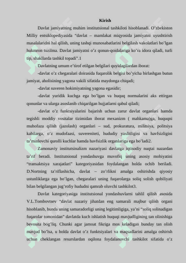 Bozor iqtisodiyotida iqtisodiy muassalar va davlat iqtisodiyotida iqtisodiy muassasalar va davlatning ro’li 2