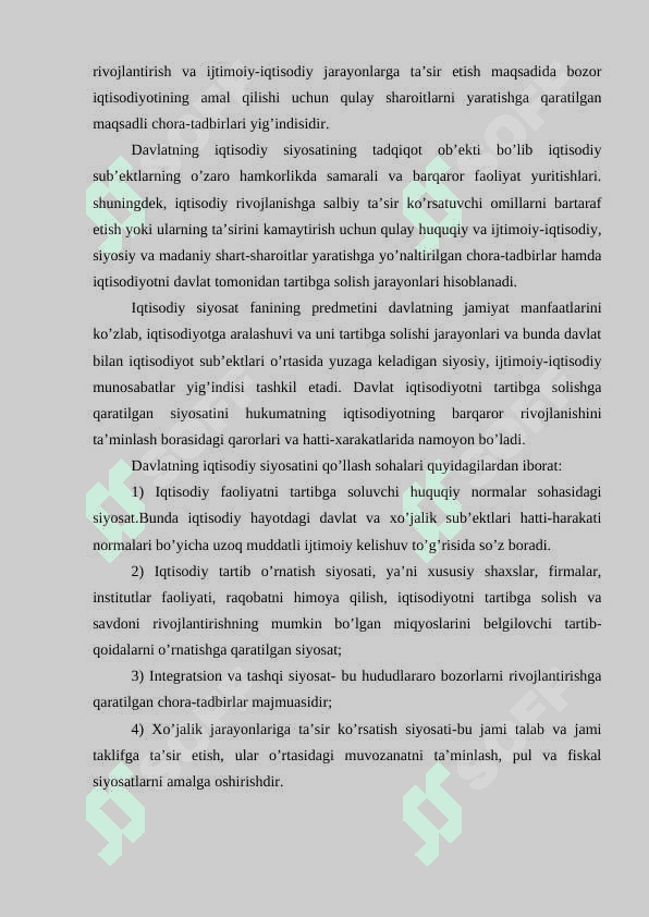 Bozor iqtisodiyotida iqtisodiy muassalar va davlat iqtisodiyotida iqtisodiy muassasalar va davlatning ro’li 5
