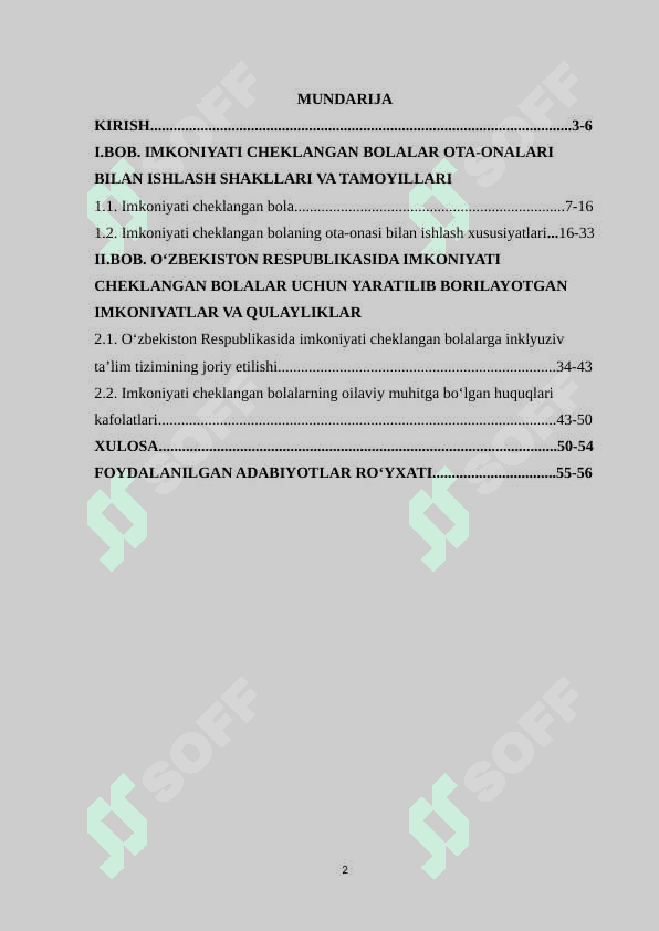 Imkoniyati cheklangan bolalarning ota-onalari bilan ishlash 2