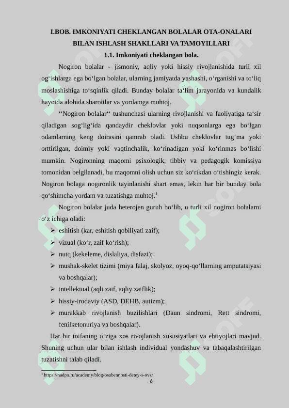 Imkoniyati cheklangan bolalarning ota-onalari bilan ishlash 6