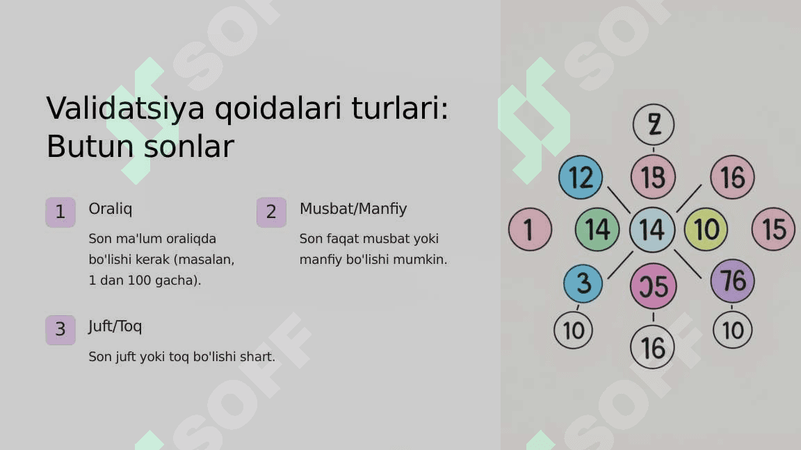Validatsiya 10 sinflar uchun 3
