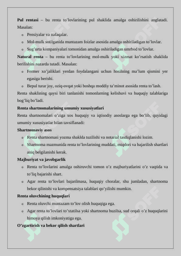 Umrbod renta 5