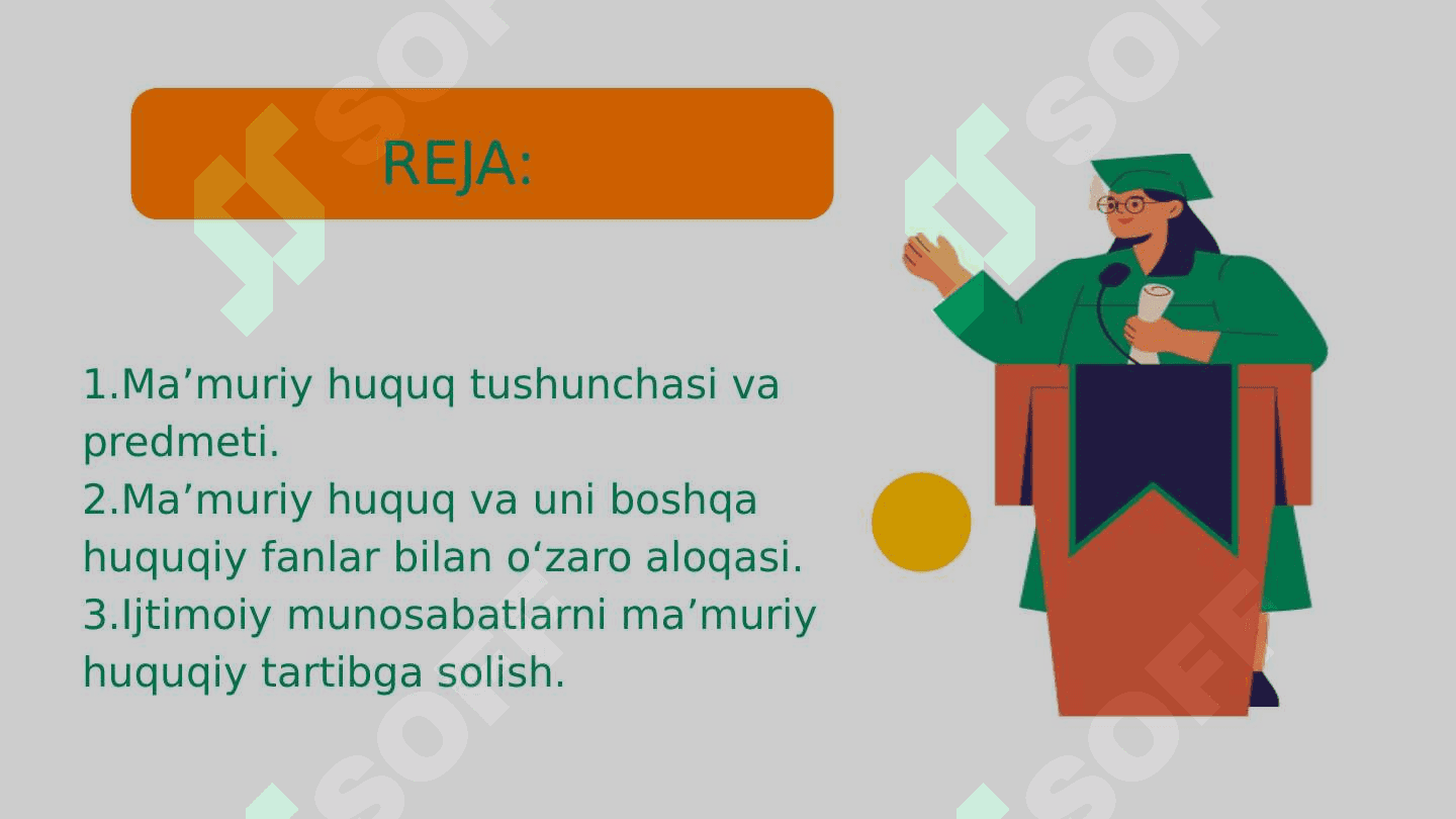 Hozirgi zamon ma'muriy huquqning o'ziga xos xususiyatlari 2