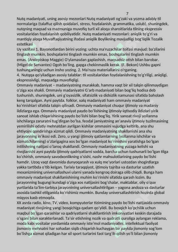 Ommaviy nutq axloqi tushunchalari 7
