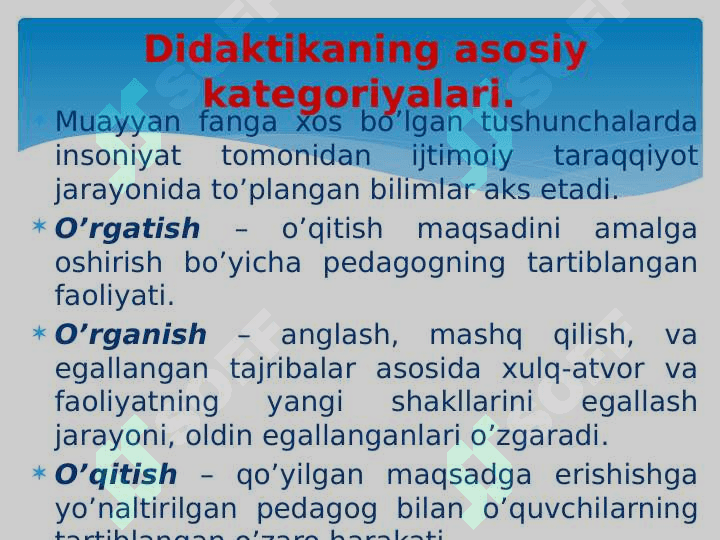 Boshlang’ich ta’lim pedagogikasida ta’lim qonuniyatlari, qoidalari va prinsiplari 6