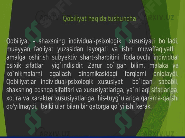 Qobiliyat 4