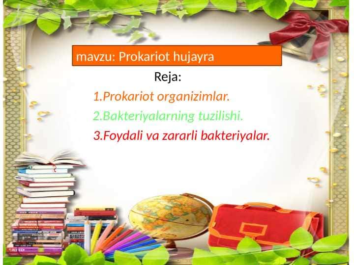 Prokariot hujayra 1