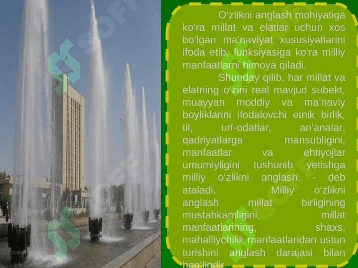O’zlikni anglash tarixiy xotirani tiklash omili ekanligi 4