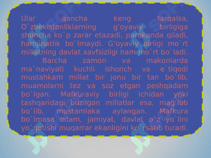 O’zbekiston mustaqilligini mustahkamlashda milliy g’oyaning zarurligi va ahamiyati 4