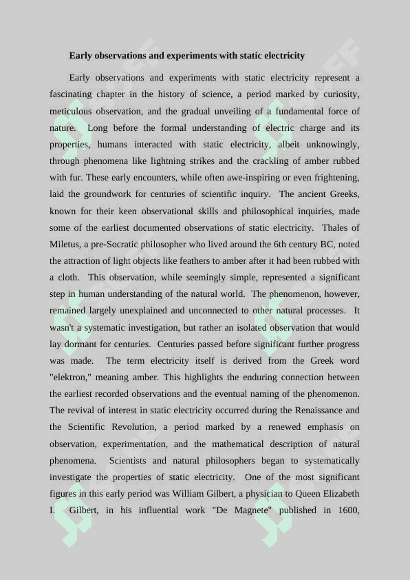 The historiy of electricity 2