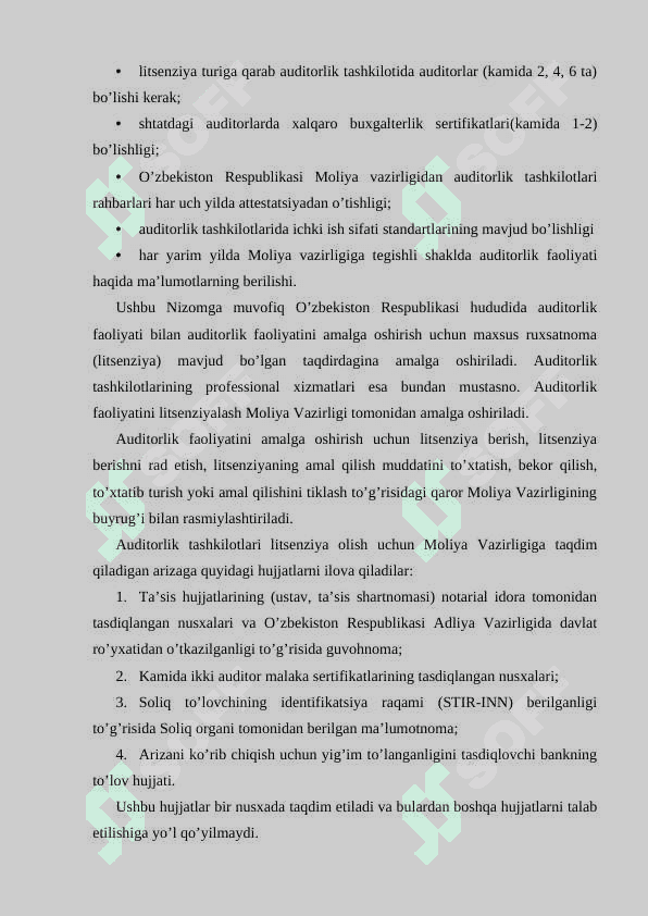 Tashqi auditorlar va bank inspektorlari aloqalari 4