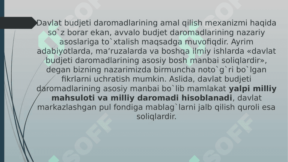 DAVLAT BUDJETI DAROMADLARI TIZIMI 7
