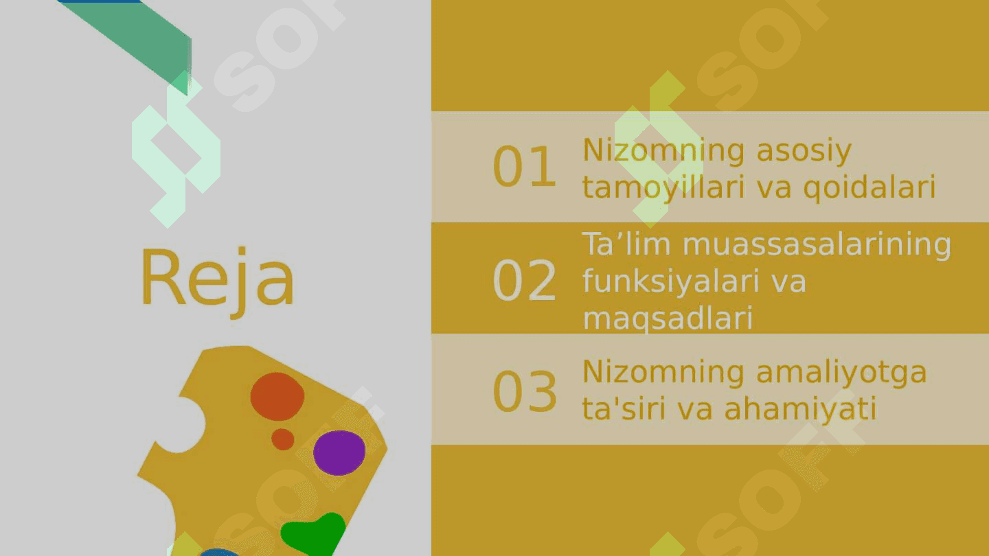 Taʼlim muassasalarining nizomi 2