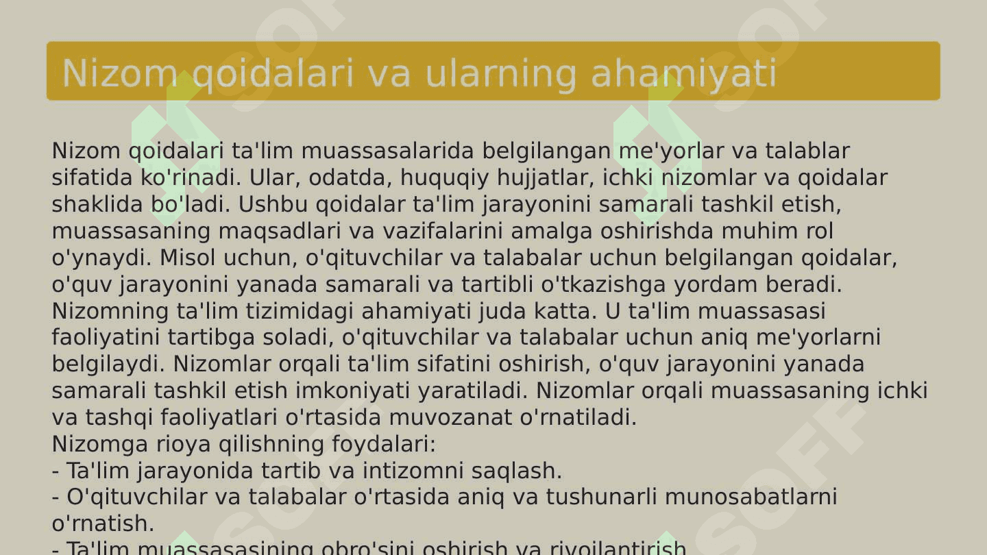 Taʼlim muassasalarining nizomi 4