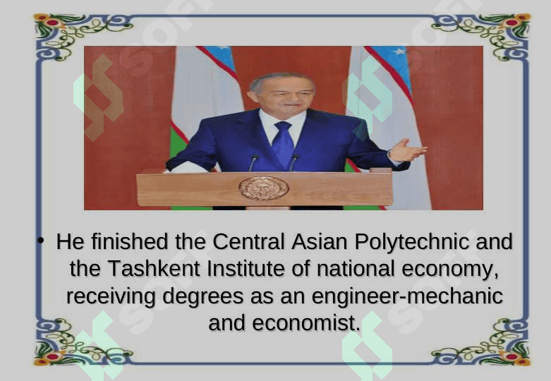 Islam Abduganievich Karimov 3