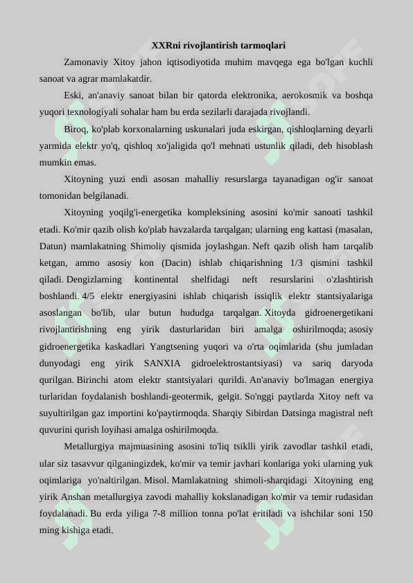 Xitoyning iqtisodiy xolati 3