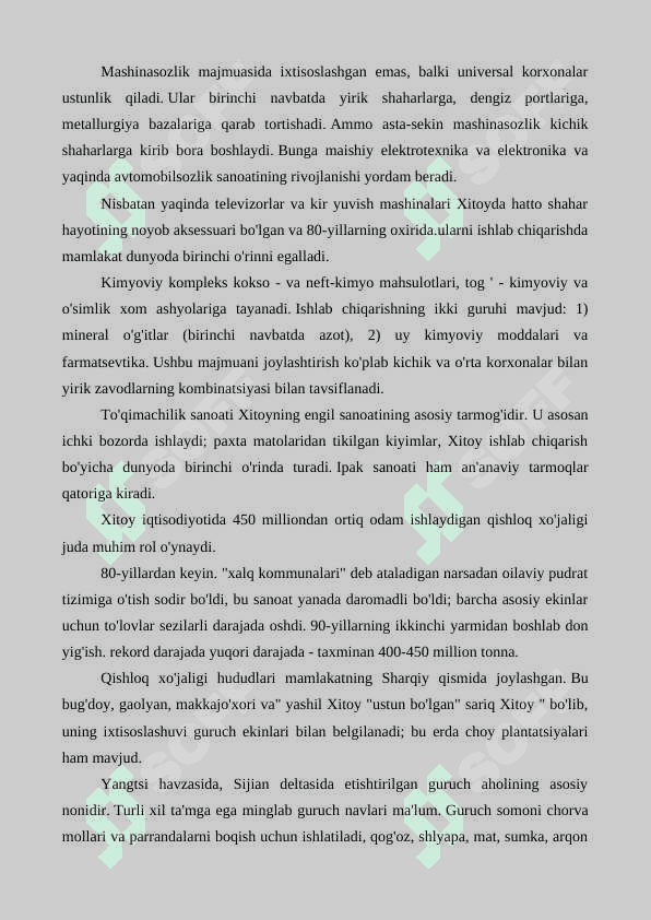 Xitoyning iqtisodiy xolati 4