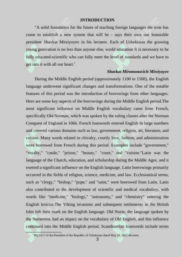 BORROWINGS OF MIDDLE ENGLISH PERIOD 2