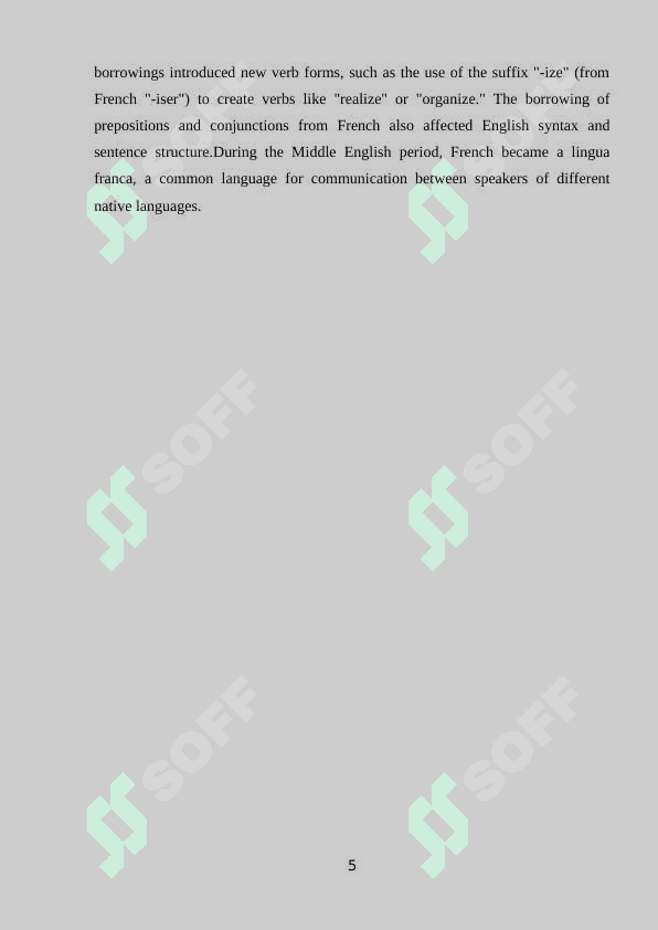 BORROWINGS OF MIDDLE ENGLISH PERIOD 4