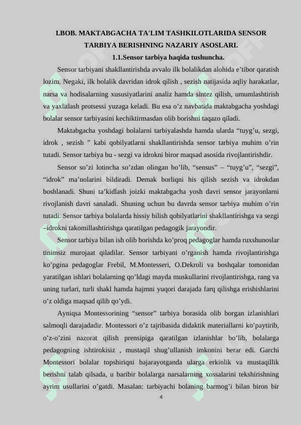 MAKTABGACHA TA'LIM TASHKILOTLARIDA SENSOR TARBIYA BERISH 4