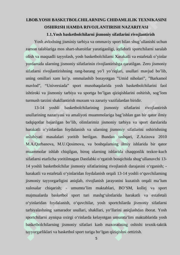BASKETBOLDA CHIDAMLILIK VA UNI RIVOJLANTIRISH 4