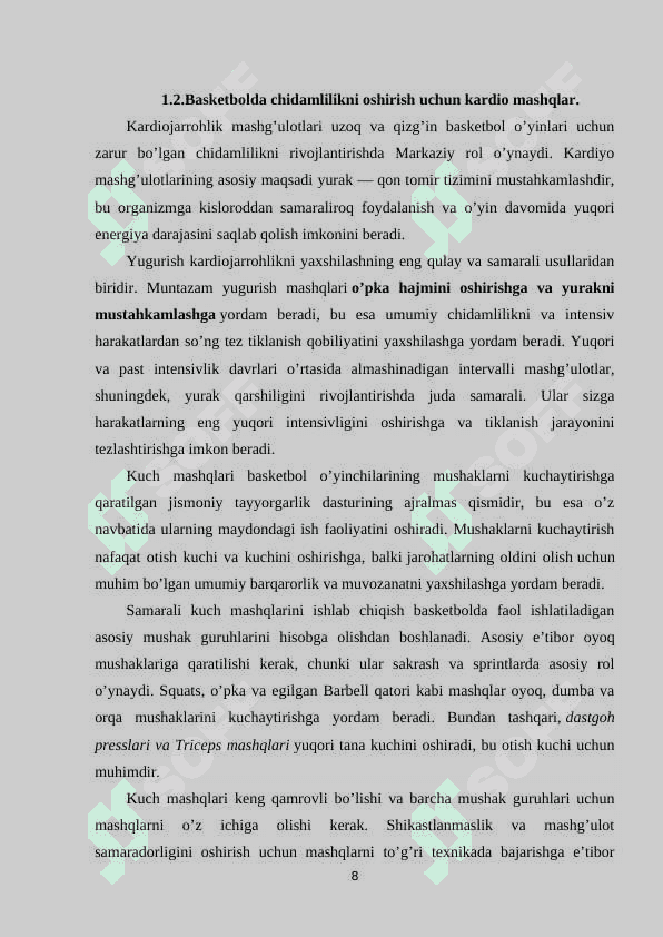 BASKETBOLDA CHIDAMLILIK VA UNI RIVOJLANTIRISH 7