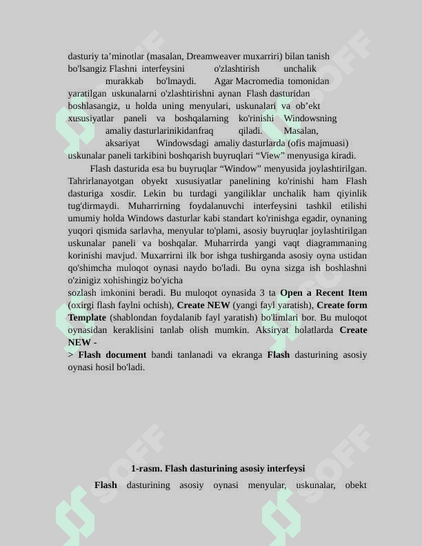 ⦁	MACROMEDIYA FLASH da animatsiya yaratish 7
