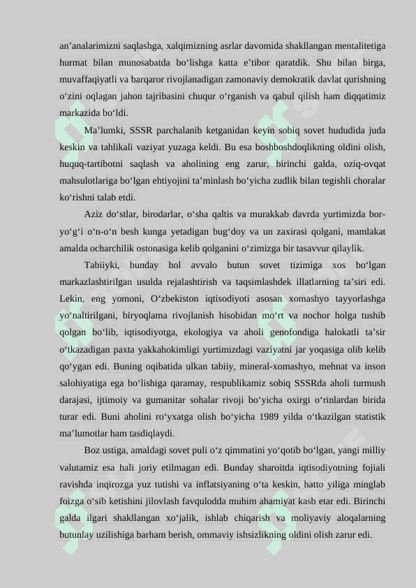 O'zbekistonning iqtisodiy taraqqiyot bosqichlari 5