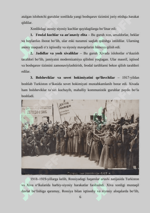 Xorazm Xalq Sovet Respublikasining tashkil topishi 6