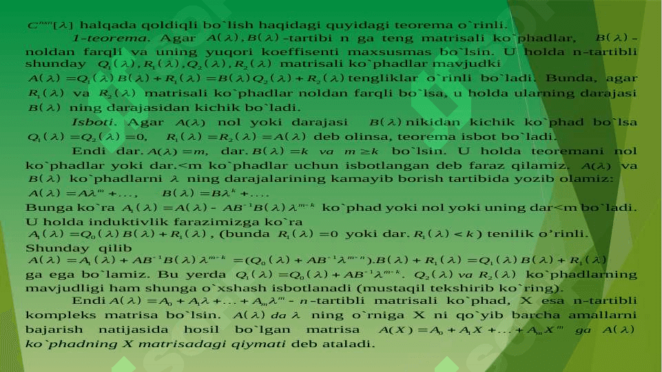 MATRISALI KO`PHADLAR 4