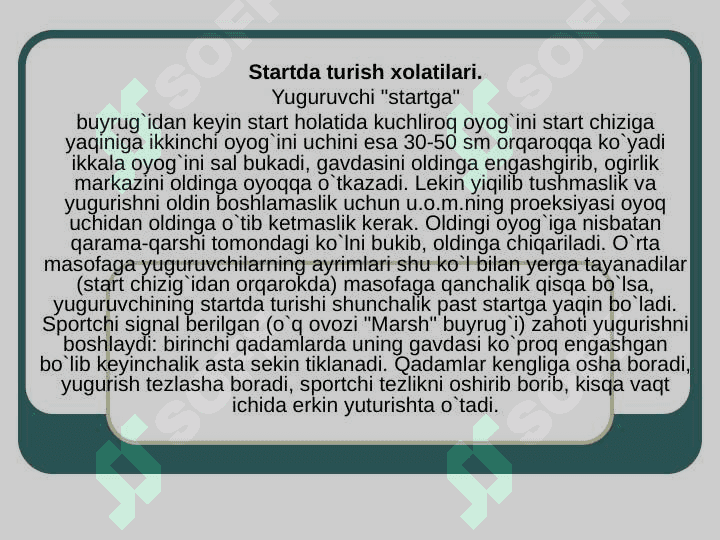O`rta masofalarga yugurish 3