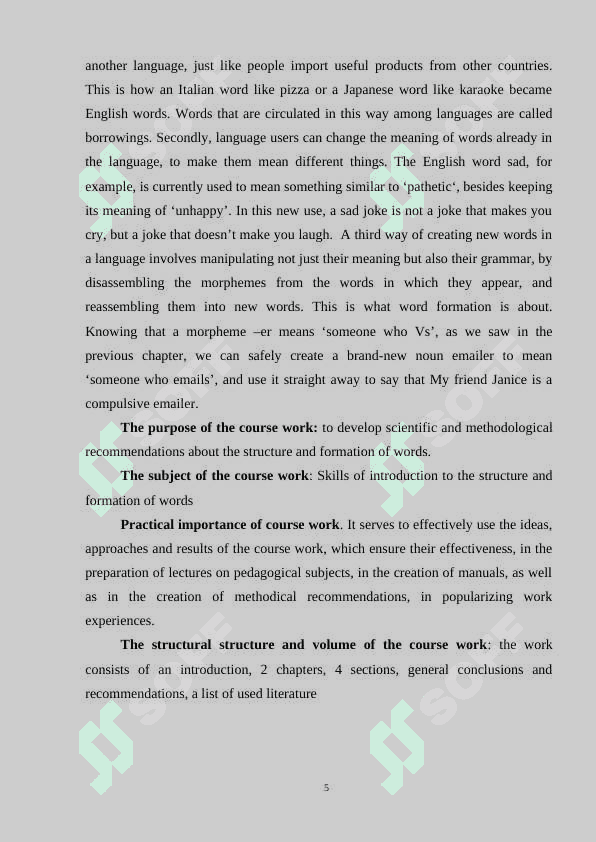 The structure and formation of words 4
