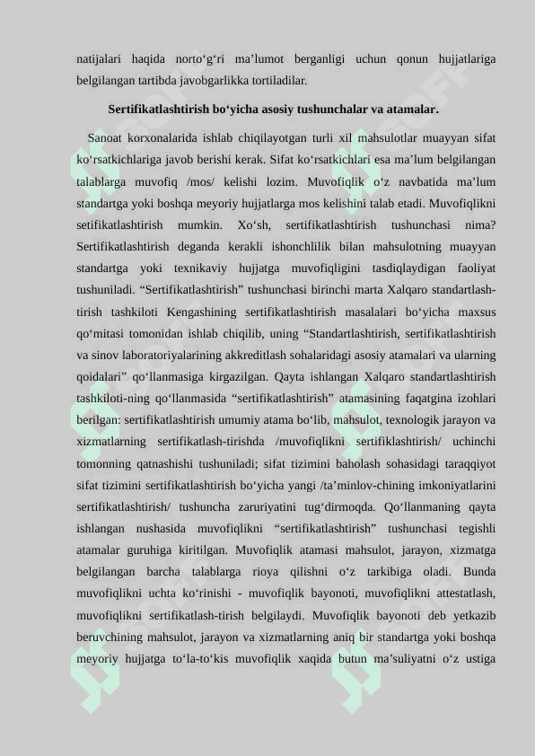 Sertifikatlashtirish sxemalari. 4