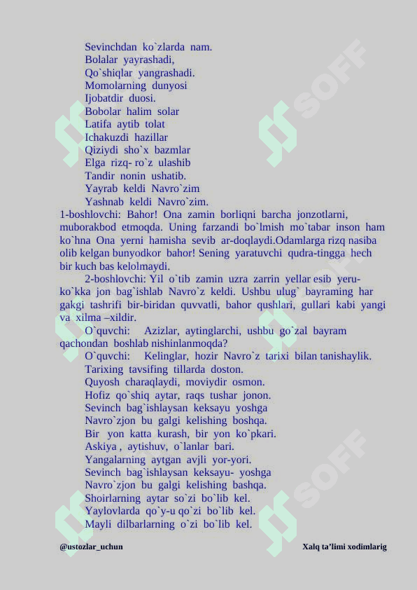 Navro'z tadbir ssenariysi 2