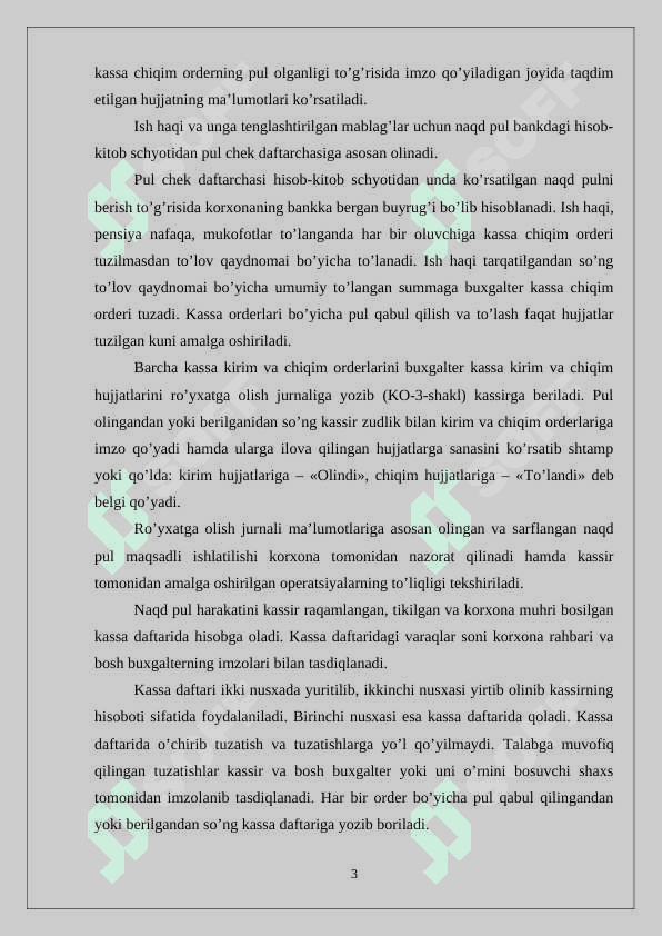 Kassa muomalalarini xisobga olish 3