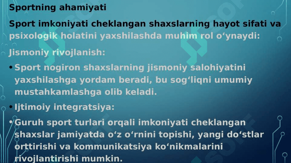 Imkoniyati cheklangan psixologiyasi va sport 4