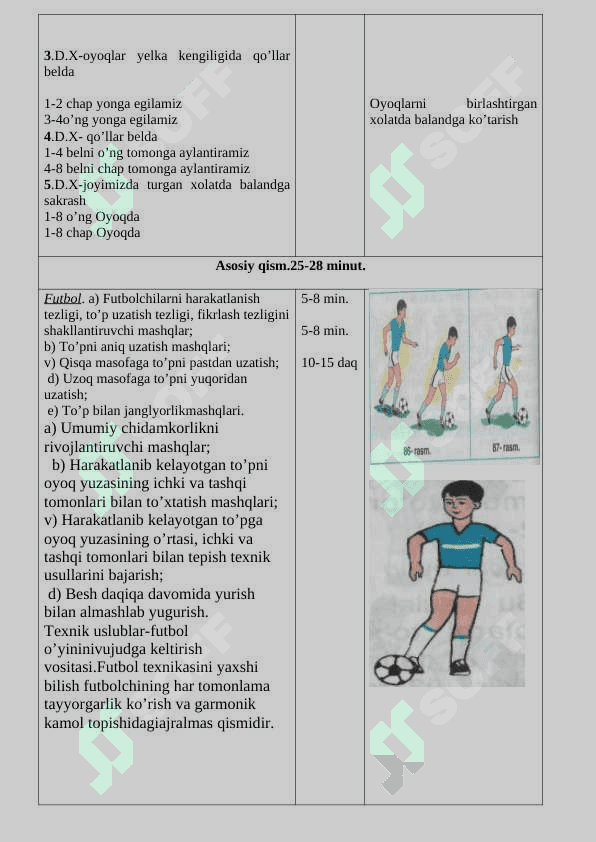 OCHIQ DARS FUTBOL 8 SINF 3
