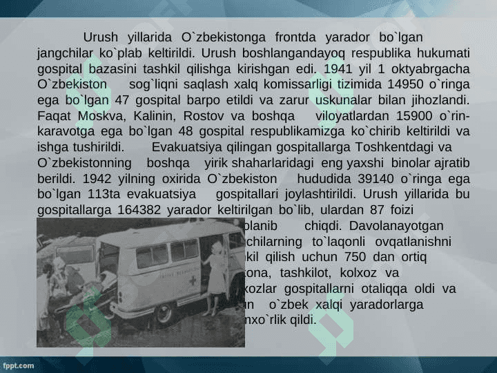 O`zbekistonliklarning fashizmni tor mor etishda ko’rsatgan jasoratlari 5