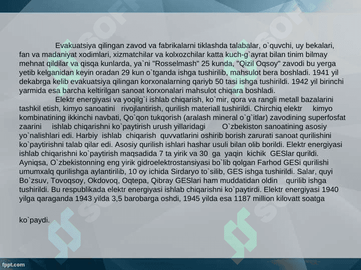 O`zbekistonliklarning fashizmni tor mor etishda ko’rsatgan jasoratlari 7