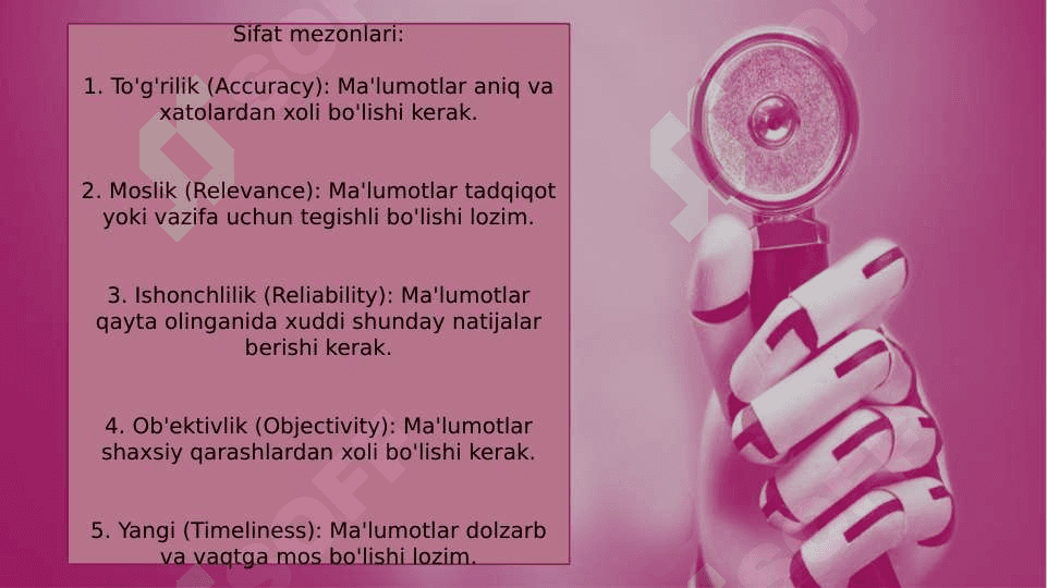 To’plangan ma’lumotlarni tahlil qilish va qayta ishlash 20.pptx 4