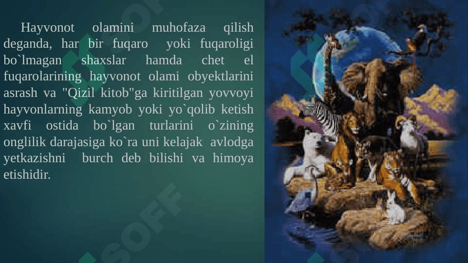 Hayvonot dunyosini muhofaza qilish yo’llari 4