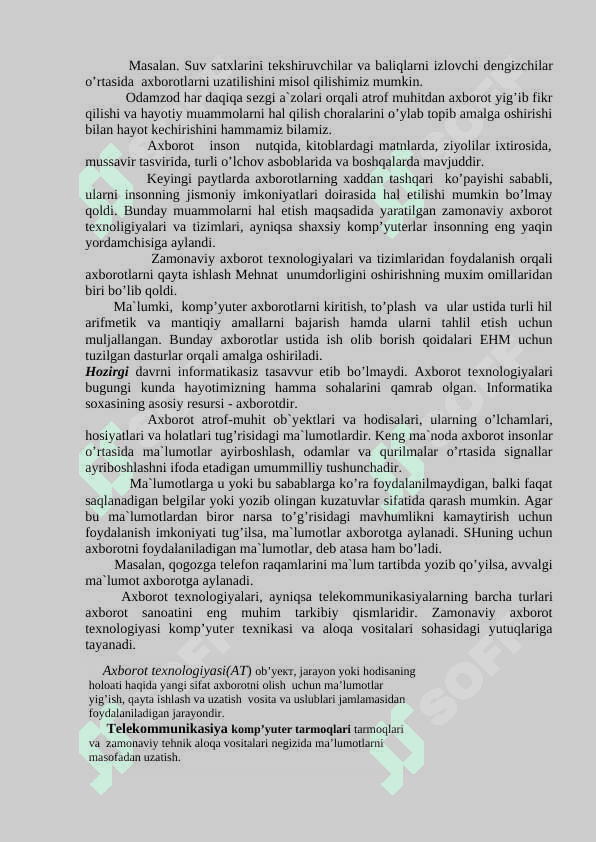 Axborotlarni tashuvchi va  saqlovchi vositalar 6
