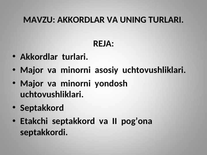 MUSIQA NAZARIYASI 1