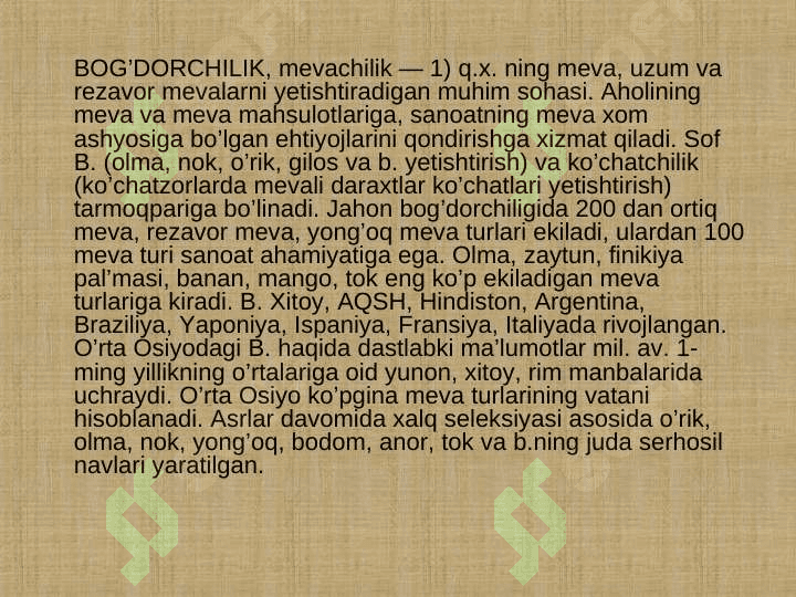 MEVA VA UNING XILLARI 2