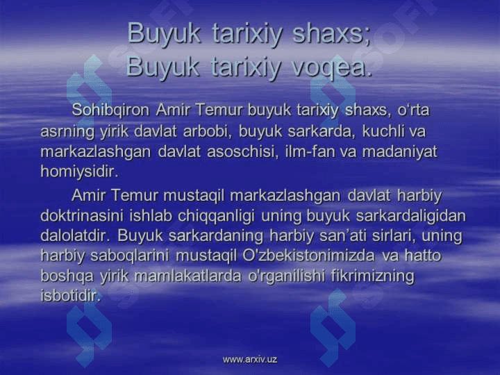 Amir Temurning “Markazlashgan davlat qurish” g’oyasi mohiyati tahlili 7