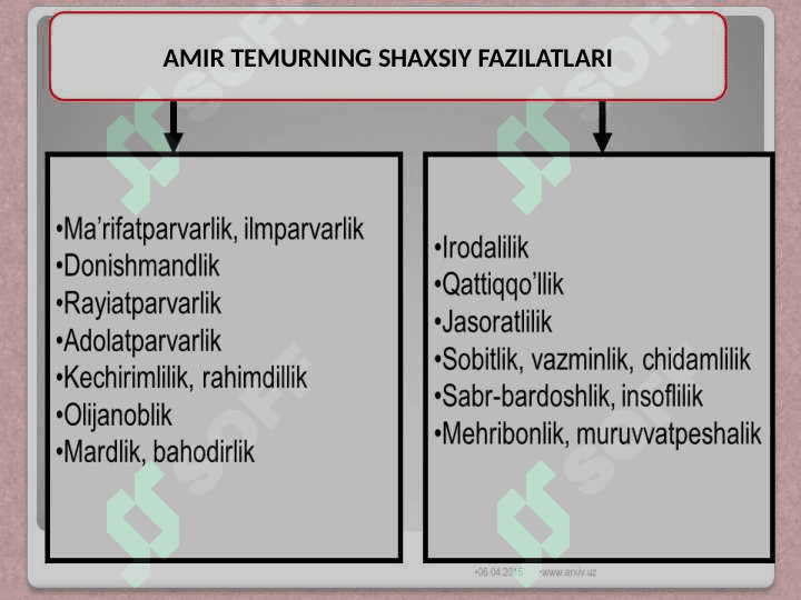 Amir Temurning “Markazlashgan davlat qurish” g’oyasi mohiyati tahlili 8
