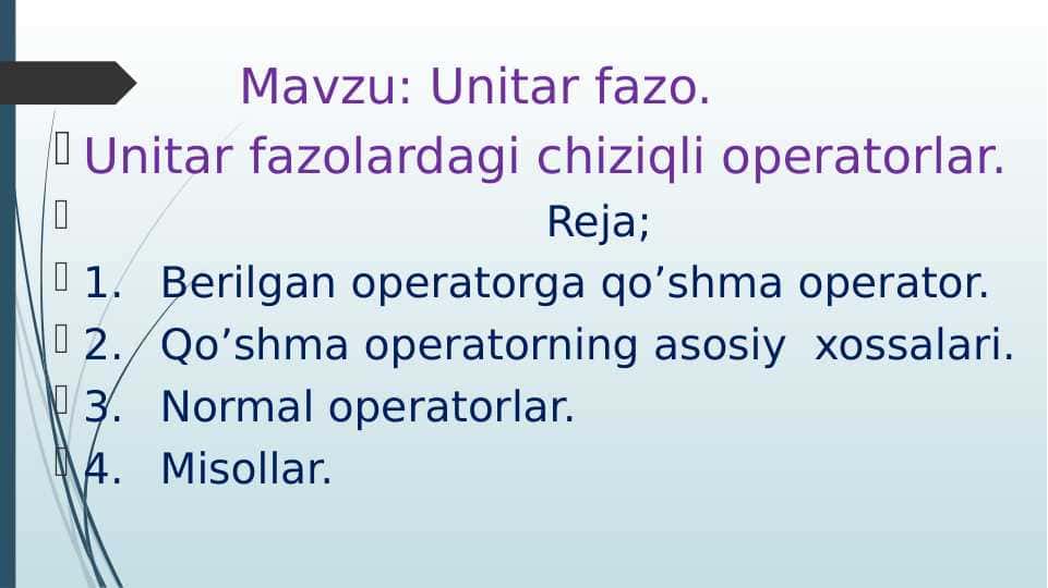 Unitar fazo